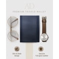 thumbnail image 2 of Trifold Wallets For Men RFID - Leather Slim Mens Wallet With ID Window Front Pocket Wallet Gifts For Men, 2 of 6