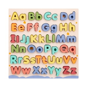 Children Wooden Abc Puzzle Teaching Prop Learn Alphabet for Boys Girls Kids
