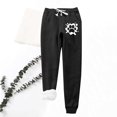 thumbnail image 1 of Mefallenssiah Women'S Printing Leggings with Elastic Drawstring Pockets Thick Warm Pants, 1 of 1