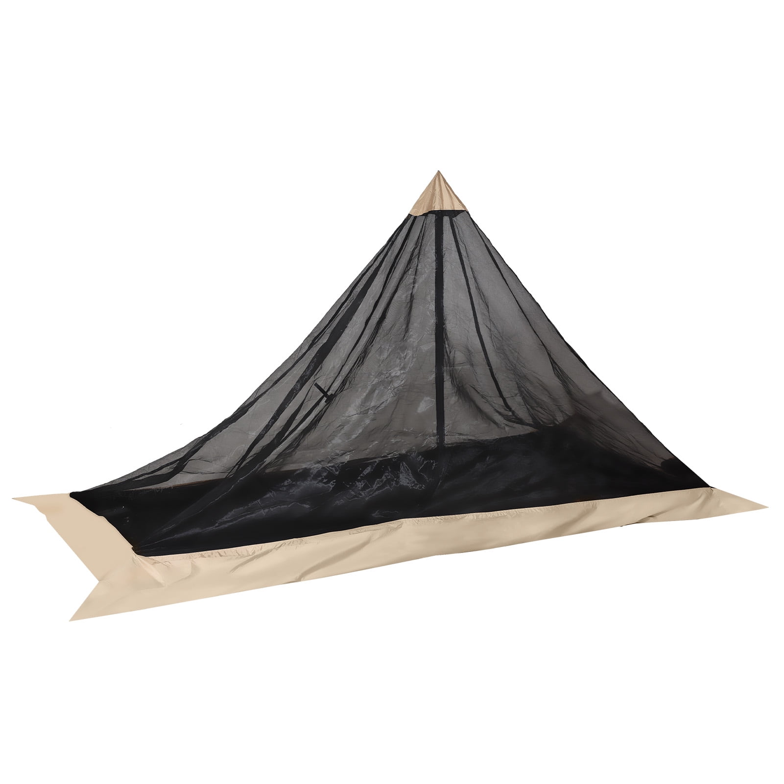 Mesh Tent for Outdoors Ultralight 700g Mosquito Prevent Camping Tent Easy Install Double Use Pole Moisture-Proof 1 Person Backpacking Tent