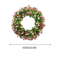 thumbnail image 3 of Spring Wreaths for Front Door, Summer Wreaths for Front Door, Plastic Colorful Wreath Spring and Summer Colorful Leaf Wreath Spring and Summer Decoration Gate Pendant, Spring Wreath for Front Door, 3 of 8