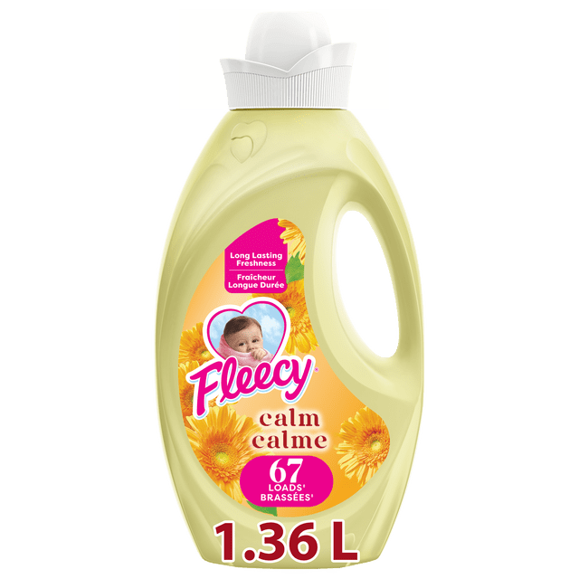 Fleecy Calm Concentrated Fabric Softener, Vanilla and Honey Lotus Scent, 1.36 L