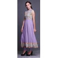 thumbnail image 3 of Bimba Robe Anarkali Florale Light Purple2 pour Femmes, Kurti Imprimée Ethnique Indienne, Longue Kurta, Robe de Soirée, Grande, 3 of 6