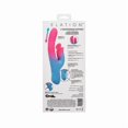thumbnail image 2 of CalExotics Elation Thrusting Rechargeable Silicone Rabbit Vibrator, Blue/Pink, 2 of 8