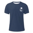 thumbnail image 3 of T-shirt Décontracté à Imprimé Graphique, Manches Courtes, Col Rond, pour Usage Quotidien, T-Shirt pour Homme à Coupe Confortable et, 3 of 3