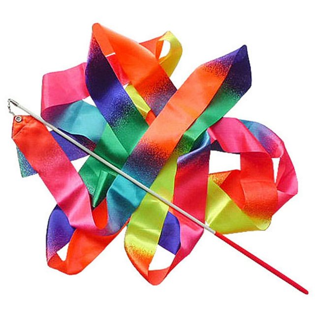 HLONK Ruban de Danse Scintillant Ruban Tourbillonnant Rythmique Rubans de Gymnastique