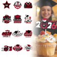 thumbnail image 2 of Graduation Cupcake Toppers 2026Graduation Cake Decorations 2026Graduation Cupcake Toppers Glitter Class of 2026 Congrats Grad Cap Picks for Graduation Decorations, 2 of 8