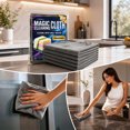 thumbnail image 4 of Thickened Cleaning Cloth Reusable Microfiber Polishing Cleaning Rags Lint Free Streak Free Cleaning Towels For Glass Windows Mirrors Car Home Kitchen, 4 of 7
