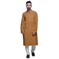 thumbnail image 2 of Atasi Kurta Imprimé pour Hommes Col Mandarin Popeline de Coton Kurta Chemise Décontractée, 2 of 7