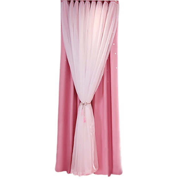 Catégorie de Produit Rideau / Rideau de Fenêtre Ciel Étoilé à Double Voile Drapé pour la Maison
