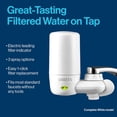 thumbnail image 4 of Brita Tap Water Filter System, Water Faucet Filtration System with Filter Change Reminder, Reduces Lead, BPA Free, Fits Standard Faucets Only - Basic, White,, 4 of 9