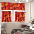 thumbnail image 2 of Maple Leave Kitchen Curtains and Valances Set,3 Piece Small Window Valance Sets Treatment Drapes for Kitchen, Bedroom, Living & Dining Room by Achim Home Decoration, 2 of 5