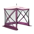 thumbnail image 1 of CLAM Quick-Set Traveler 6x6 Foot Portable 4 Sided Canopy Shelter, Plum, 1 of 9