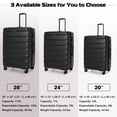 thumbnail image 4 of Costway 3 Piece Hardshell Luggage Set Ex pandable Suitcase w/ TSA Lock & Spinner Wheels, 4 of 10