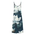 thumbnail image 4 of Robe Maxi pour Femme, Robe Longue Imprimée Sans Manches à Col Rond, Tenues d'Été Décontractées et Fluides pour un Rendez-Vous Quotidien, une Fête, des Vacances, 4 of 5