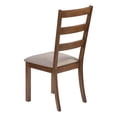 thumbnail image 2 of Monarch Specialties Dining Chair, Set Of 2, Side, Upholstered, Kitchen, Dining Room, Fabric, Wood Legs, Brown, Beige, Transitional, 2 of 9