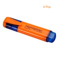 thumbnail image 3 of Unique Bargains Highlighter, Broad Point, Orange, 4 Count, 4 Pack, 3 of 6