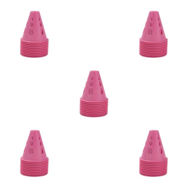 Transemion 10 Pcs/ensemble Pile de Patinage à Roulettes Robuste et Portable Coupe-Vent Creuse Polyvalente Rose 5ensemble