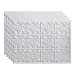 thumbnail image 3 of FASÃ„DE Traditional Style/Pattern 1 Decorative Vinyl 18in x 24in Backsplash Panel in Matte White (5 Pack), 3 of 15