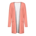 thumbnail image 4 of Pompotops Chemisier Décontracté à Manches Longues pour Femmes avec Poche Cardigan en Liquidation, 4 of 5