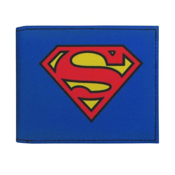 Superman wallsupsymblu Symbole Superman sur le Portefeuille Bleu à Deux Plis