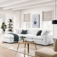 thumbnail image 1 of Modway Commix 4 Piece Down Filled Overstuffed Sectional Sofa Set in Pure White, 1 of 10