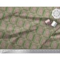 thumbnail image 3 of Soimoi Green Poly Georgette Fabric Brush Stroke Abstract Fabric Prints By Yard 42 Inch Wide, 3 of 3