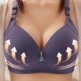 thumbnail image 2 of Yuyuzo Push up Bras for Women Solid Color Full Coverage Adjustable Strap Breathable Everyday Bras, 2 of 4