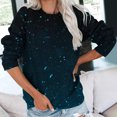 thumbnail image 3 of RKSTN Sweatshirts for Women Fall Fashion 2023 Gradient Color Long Sleeve Sweatshirt Plus Size Loose Round-Neck Soft Pullover Tops, 3 of 5
