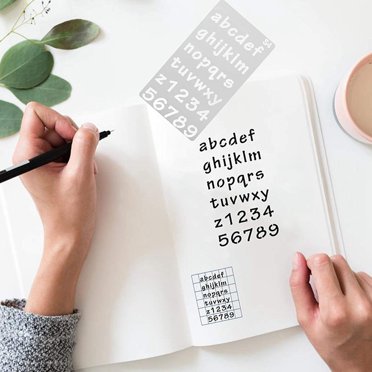 24 Pcs Alphabet Stencils Reusable Letter Painting Stencils Plastic DIY Drawing Spraying Scale Templates