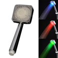 thumbnail image 2 of LED Light Hand Held Shower Head Sprayer with Color Changing Temperature Sensor, 2 of 5