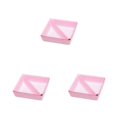 thumbnail image 1 of QualitChoice Home Hotel Felt Keys Tapes Phone Watch Storage Box Living Room Drawer Pens Remotes Jewellery Organizer Container Pink 3PCS, 1 of 6