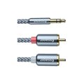 thumbnail image 1 of Essager 3.5mm to RCA Braided Cable Splitter Cord 3.5mm to TV Computer Amplifier Audio Adapter Cable, 5 Meter, 1 of 9