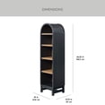 thumbnail image 3 of Better Homes & Gardens Juliet Narrow Arch Bookcase, Rich Black and Light Honey, for Adults, 3 of 11