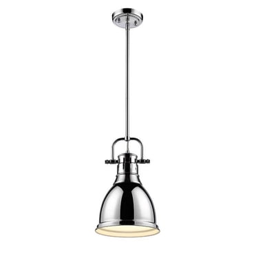 Golden Lighting 3604-S CH Suspension Duncan, Chrome avec Abat-Jour Chromé