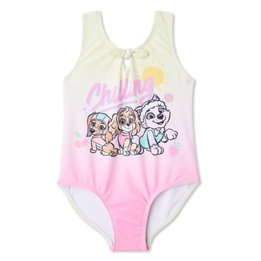 Maillot de bain 1 pièce avec imprimé graphique Pat'Patrouille pour petites filles