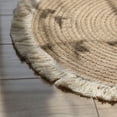 thumbnail image 3 of Hi,Fancy Soft Jute Area Rug Braided Tassel Design for Study Throw Rug Floor Mat 80cm, 3 of 9
