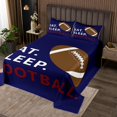 thumbnail image 2 of Erosebridal American Football Coverlet Set King,Rugby Game Bedding Set,Sport Gamer Room Decorative,Ultra Soft,3 Pieces, 2 of 5