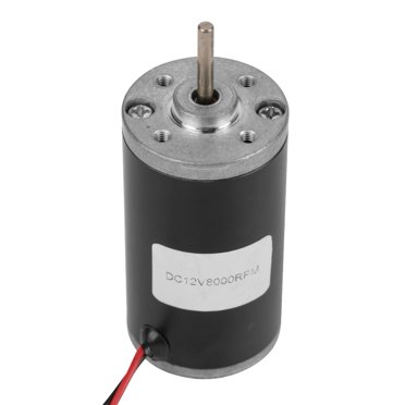 Moteur DC 31ZY, Moteur à Balais DC CW/CCW 6V/12V/24V 3500-8000rpm Permanent Moteur à Balais en Carbone Électrique Haute Vitesse Faible Bruit pour Générateur DIY