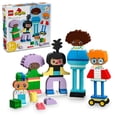 thumbnail image 1 of LEGO DUPLO Town Buildable People with Big Emotions Interactive Toy for Ages 3 and Up, 5 Characters with 10 Role-Play Faces, 71 Colorful Bricks for Mix-and-Match Customizable Fun, 10423, 1 of 6