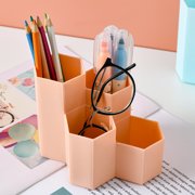 Kadlawus Multifunctional Organizer Desk Caddy for Home Office, Plastic Storage Tray with Compartments, Art Supply Holder for Pens, Pencils, Brushes, Makeup