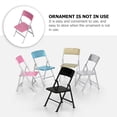 thumbnail image 4 of Shisuyan Chaise Pliante Mini Poupées Chaise Pliante Mini Maison Chaise Pliante Mobilier Miniature, 4 of 8