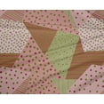 thumbnail image 4 of oneOone Polyester Lycra Pink Salmon Fabric Triangle Geometric Sewing Craft Projects Fabric Prints By Yard 56 Inch Wide, 4 of 4