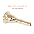 thumbnail image 2 of Arealer Embouchure de Tuba en Laiton Solide et Durable, Construction Plaquée Or, Accessoires pour Instrument de Musique, 2 of 7