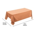 thumbnail image 3 of HHBEAUTY Rectangle Vinyl Tablecloth, Waterproof Spillproof Plastic Backed Table Cloth, Wipe Clean Table Cover for Dining, Buffet Parties and Camping (Rose Gold, 54" x 72"), 3 of 7