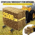 thumbnail image 3 of Kojooin Connecting Rod Heavy Duty Pallet Forks with Adjustable Stabilizer Bar for Loader Bucket Skid Steer Tractor, 3 of 7