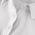 thumbnail image 4 of RXIRUCGD Chemises à Manches Longues Unies pour Filles, Jolis Chandails Ras du Cou, Hauts à Col à Revers, Blouses Décontractées, Vêtements ( Blanc, Taille : 4 Ans ), 4 of 5