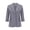 Grey, variant on AherBiu Plus Size Blazer for Women 3/4 Sleeve Cotton Linen Lightweight Fall Casual Jacket Open Front Cardigan
