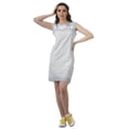 thumbnail image 3 of Moomaya Sleeveless  Shift Dress Back Slit Scoop Neck Plus Size Summer Dresses, 3 of 4
