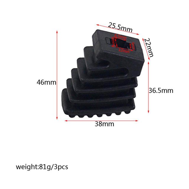 3 Pcs Pieds en Caoutchouc pour Support de Tambour Petit Code pour Matériel de Tambour Support Cymbale